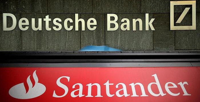 The Fed has found fault with the financial plans of Santander and Deutsche Bank